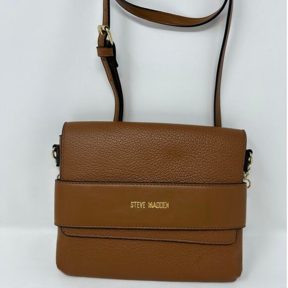 Steve Madden Handbags - Steve‎ Madden Women's Light Brown Crossbody Purse Adjustable Strap